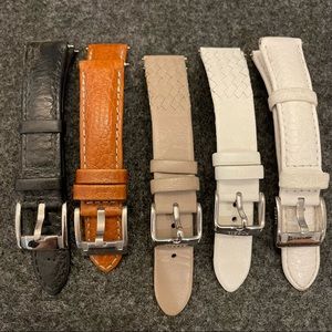 Fossil 18mm Interchangeable Watch Straps - Neutrals/Silver